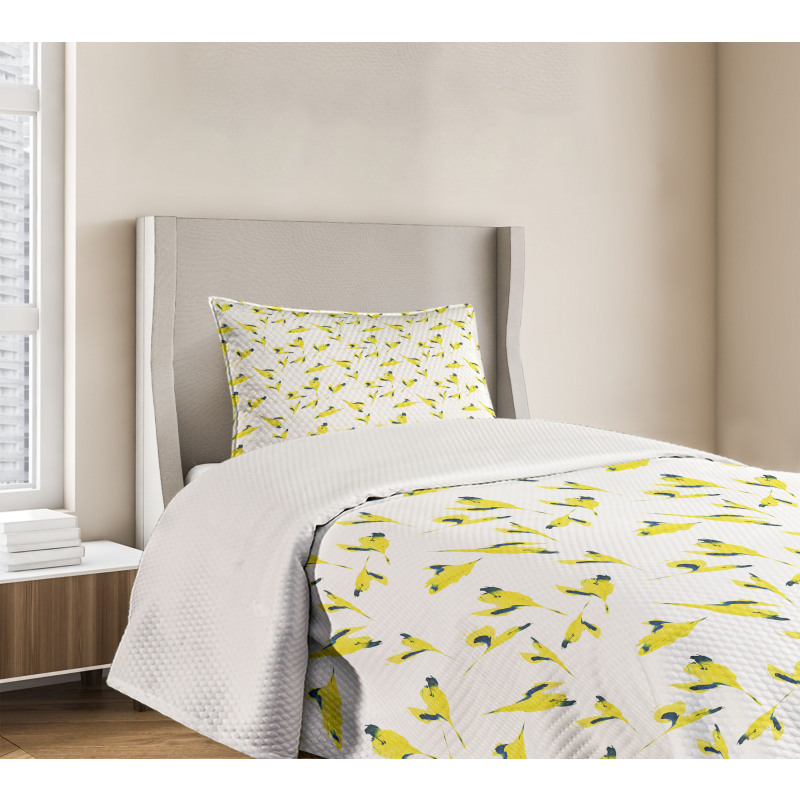 Natural Leaves Bedspread Set