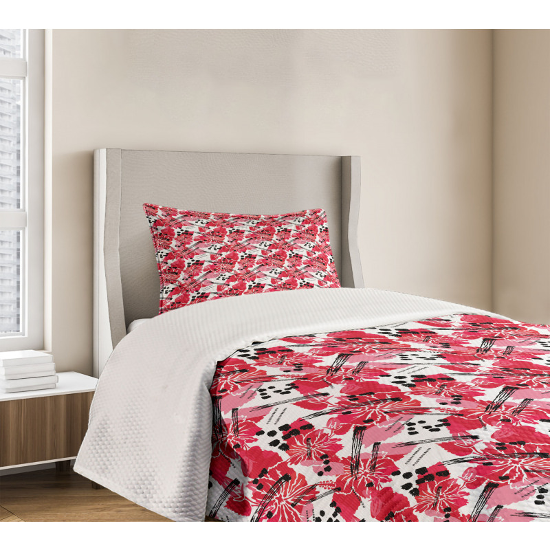 Flower of Hawaiian Jungles Bedspread Set