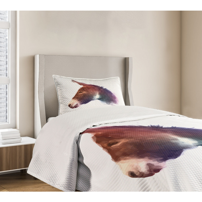 Watercolor Portrait Bedspread Set