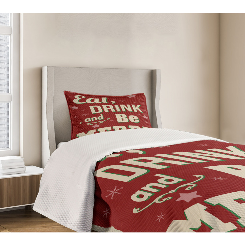 Xmas Theme Bedspread Set