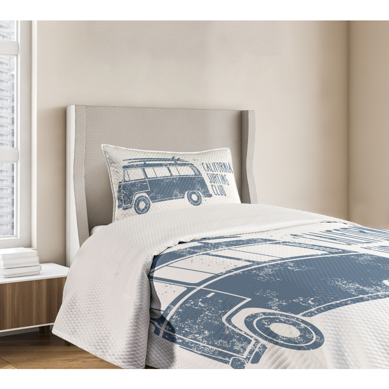 California Surfing Club Vintage Bedspread Set