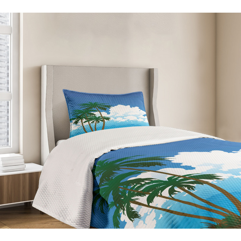 Hawaiian Holiday Island Bedspread Set