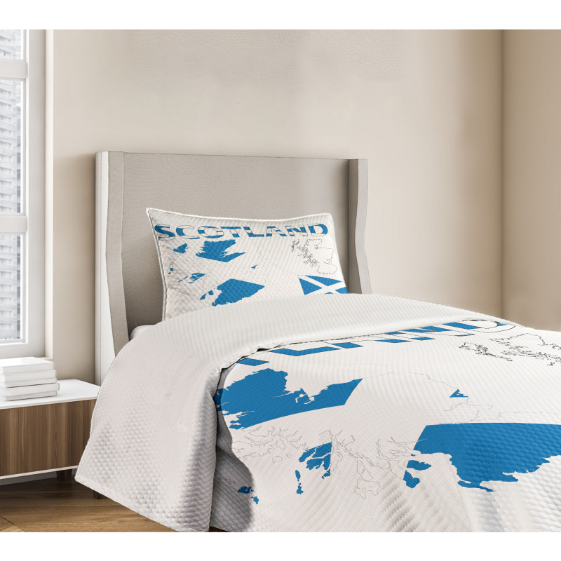 Country Map and the Flag Bedspread Set