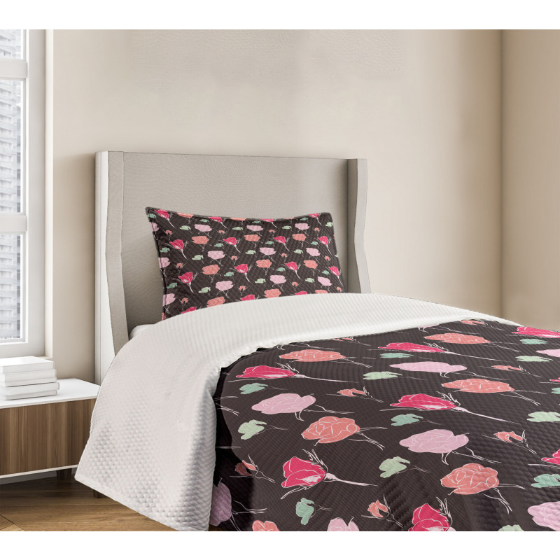 Romantic Valentine's Rose Bedspread Set