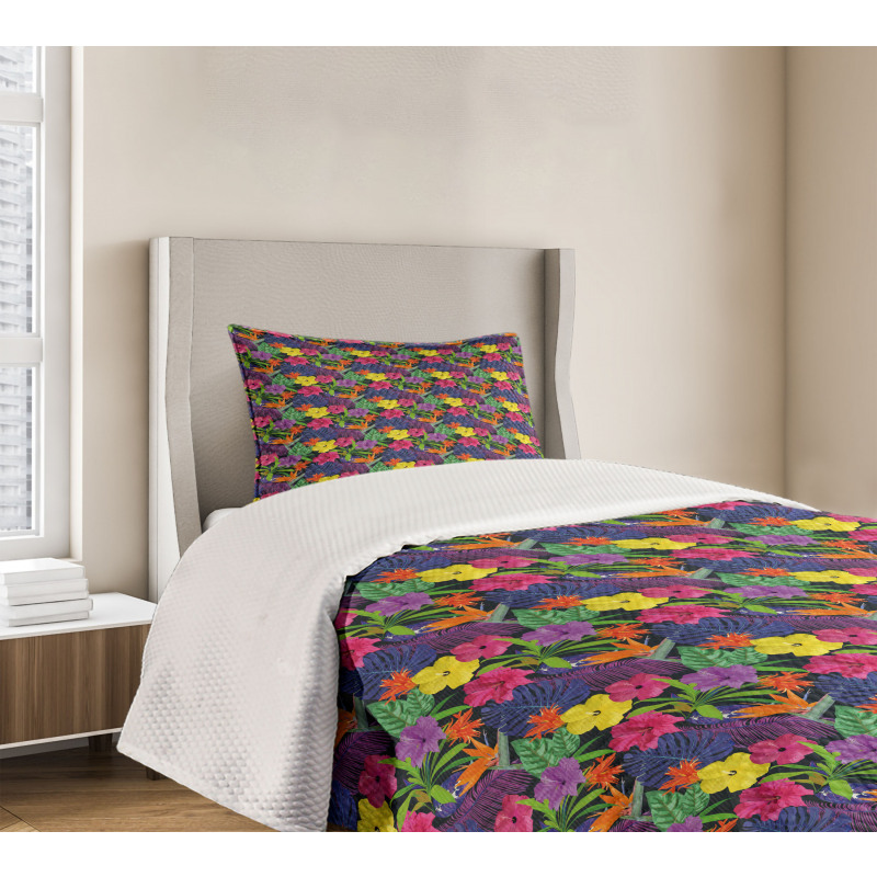 Vivid Summer Bedding Plant Bedspread Set