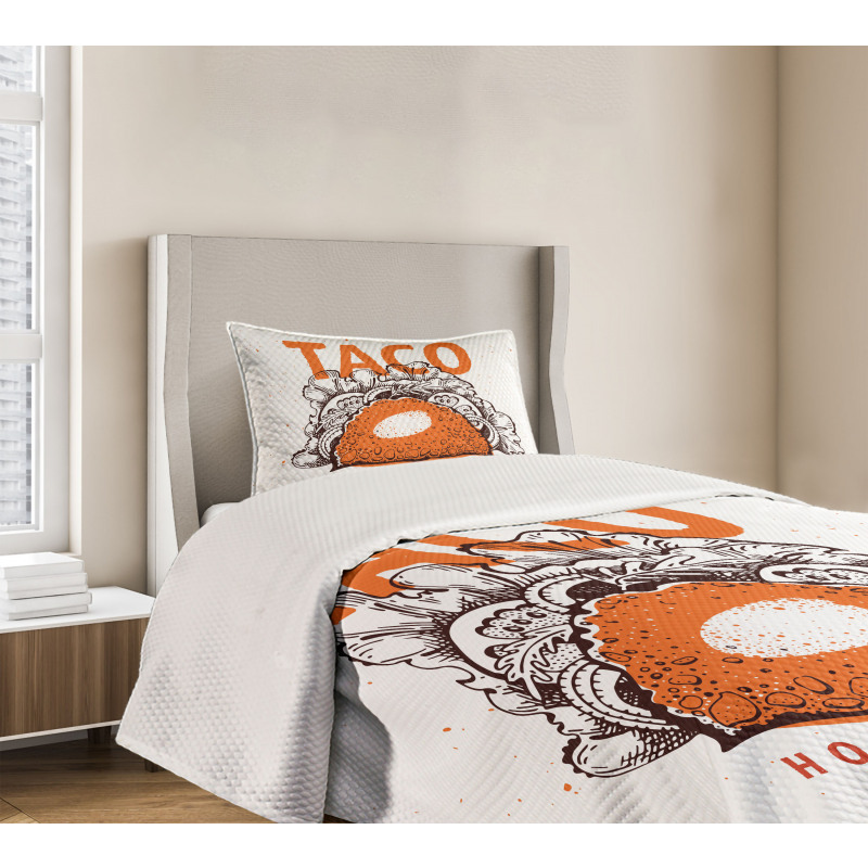 Hot and Spicy Tacos Bedspread Set