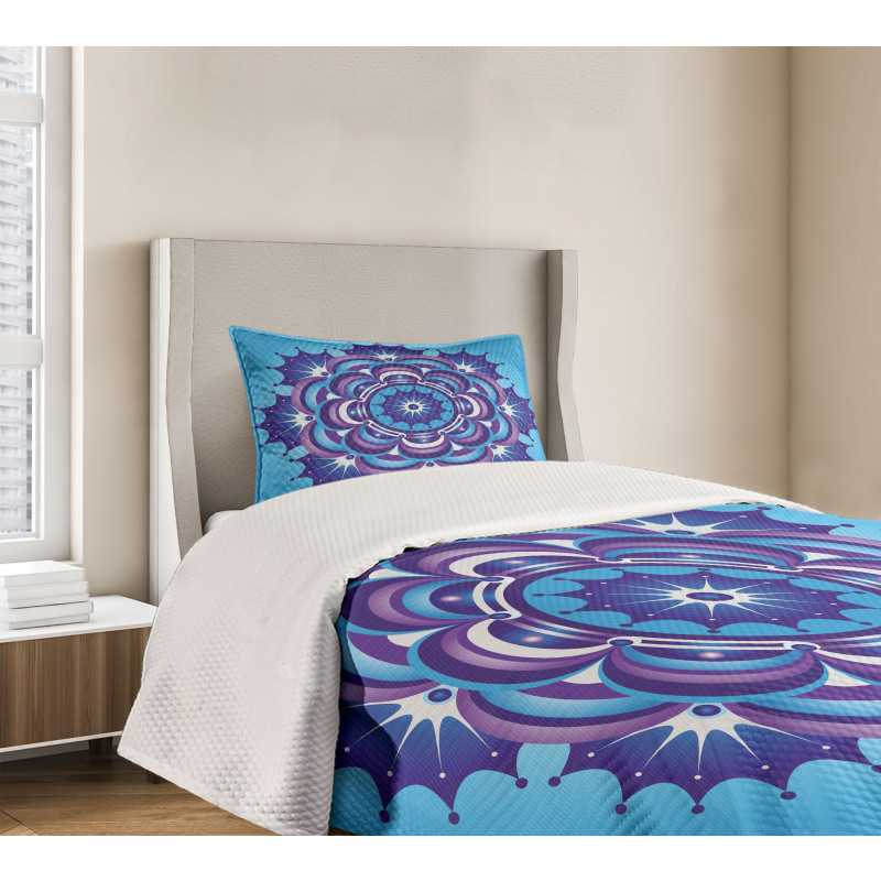 Middle Eastern Motif Petals Bedspread Set