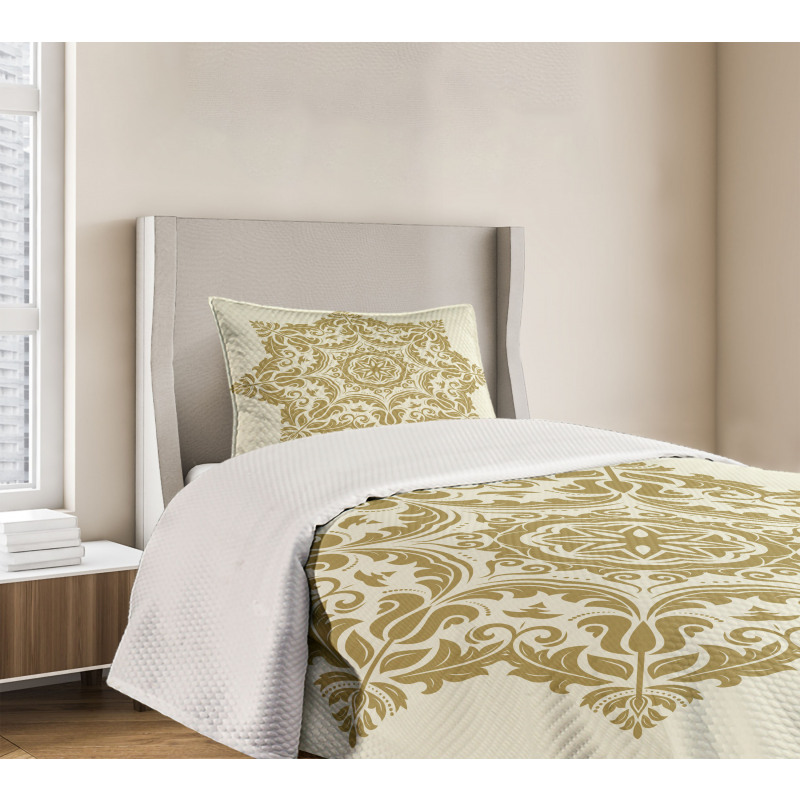 Classical Flower Motif Bedspread Set