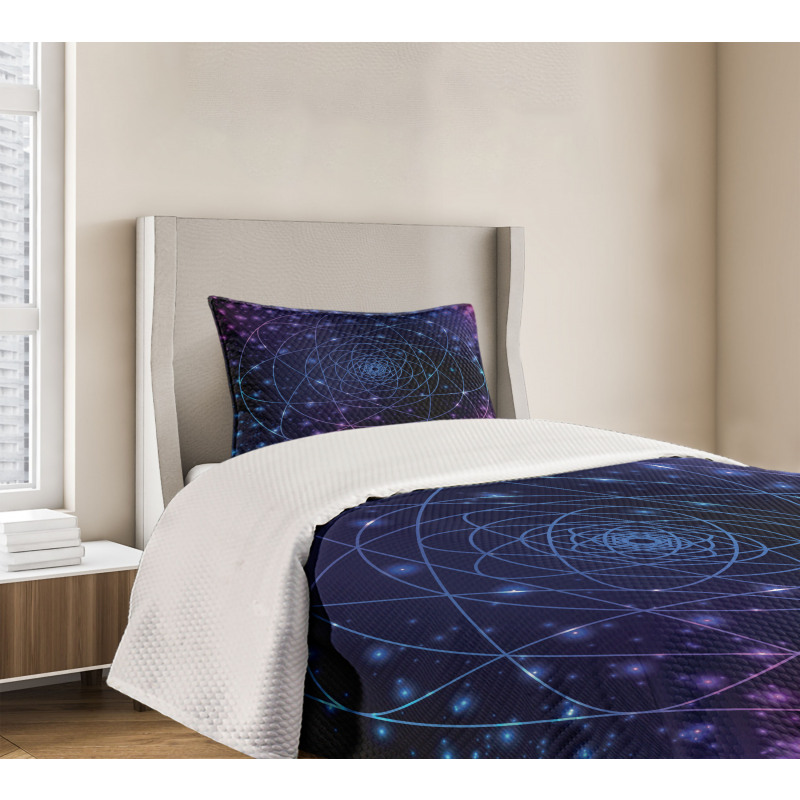 Outer Space Line Art Bedspread Set