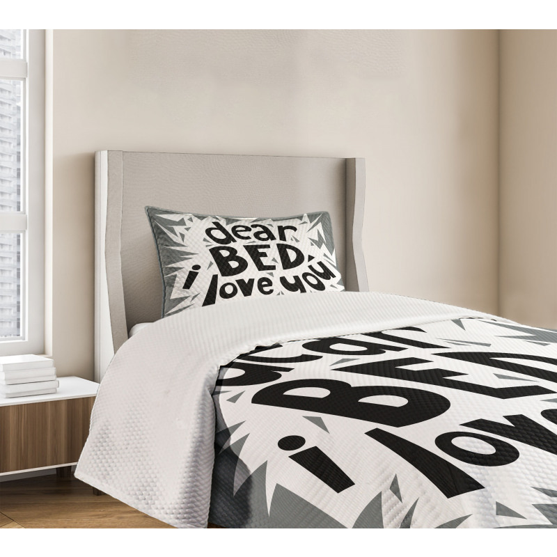 World Sleep Day Concept Bedspread Set