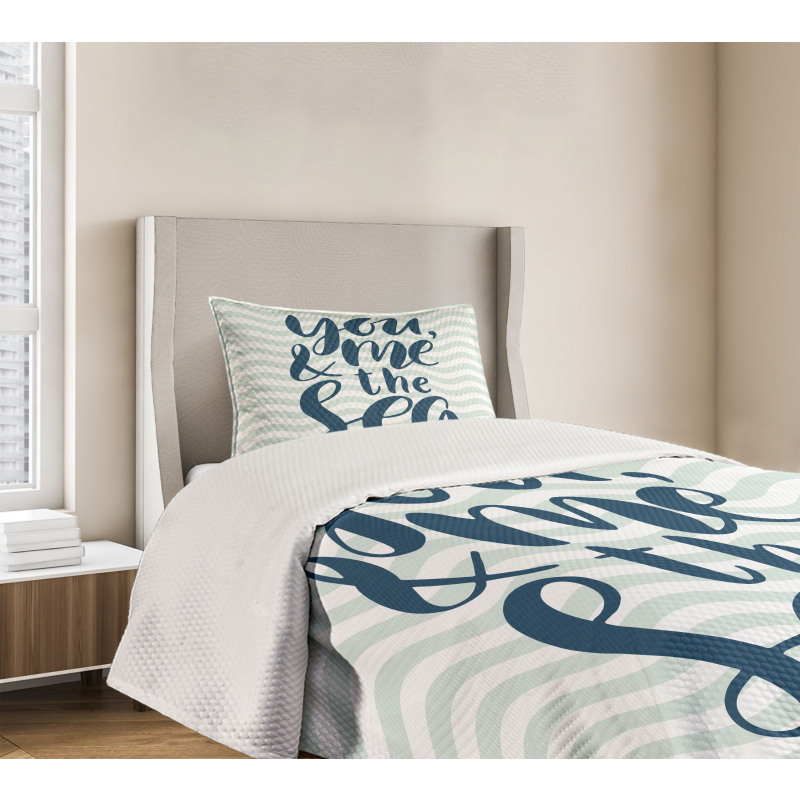 You and Me and the Sea Bedspread Set