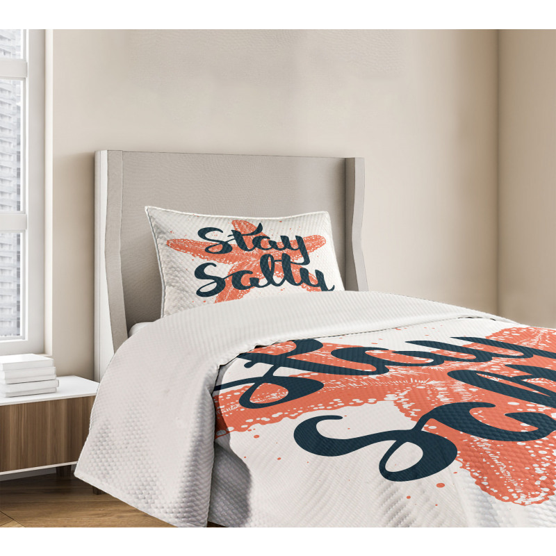 Stay Salty Starfish Bedspread Set