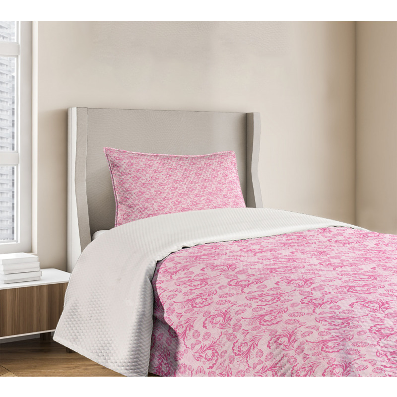 Flowers Dots Butterflies Love Bedspread Set