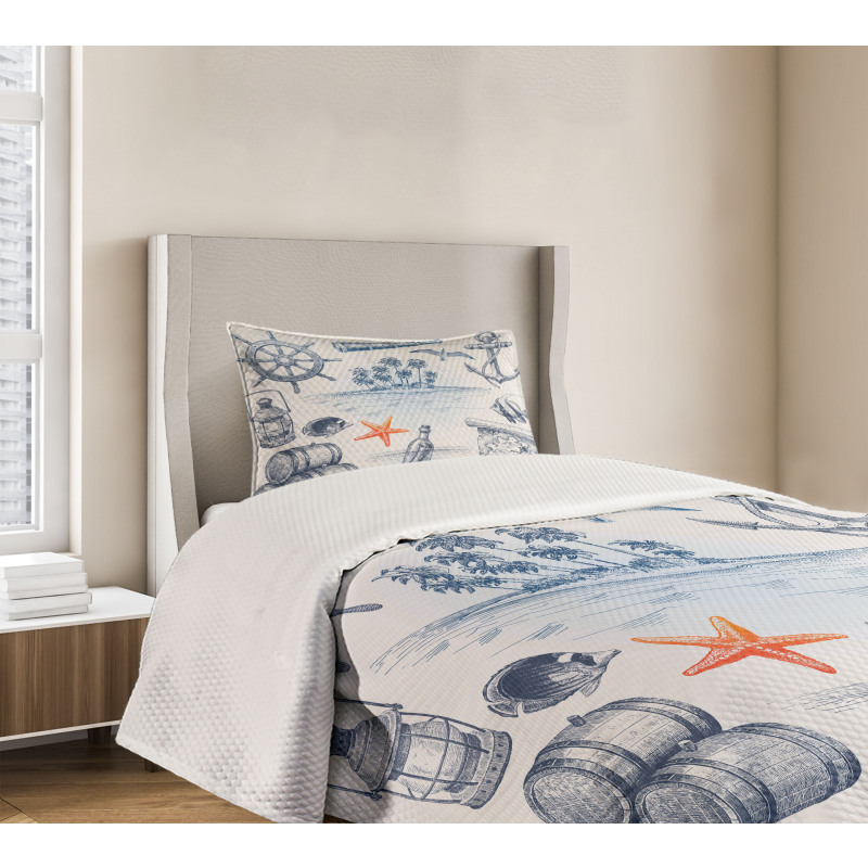 Adventure Tropical Island Bedspread Set