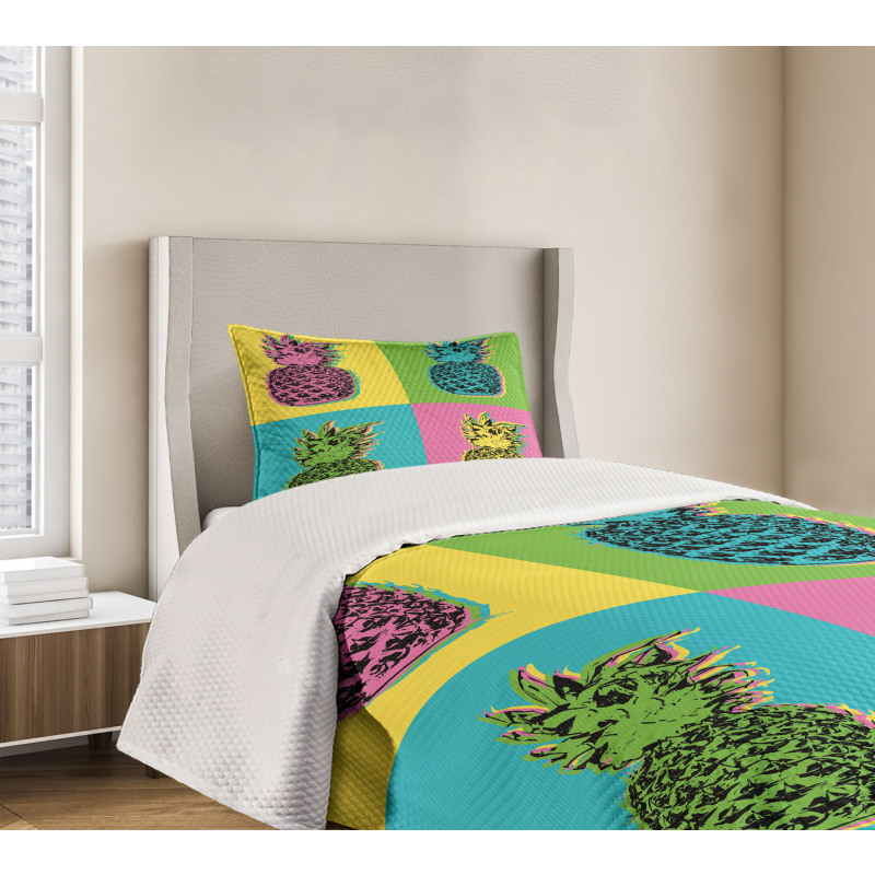 Colorful Summer Pop Art Bedspread Set