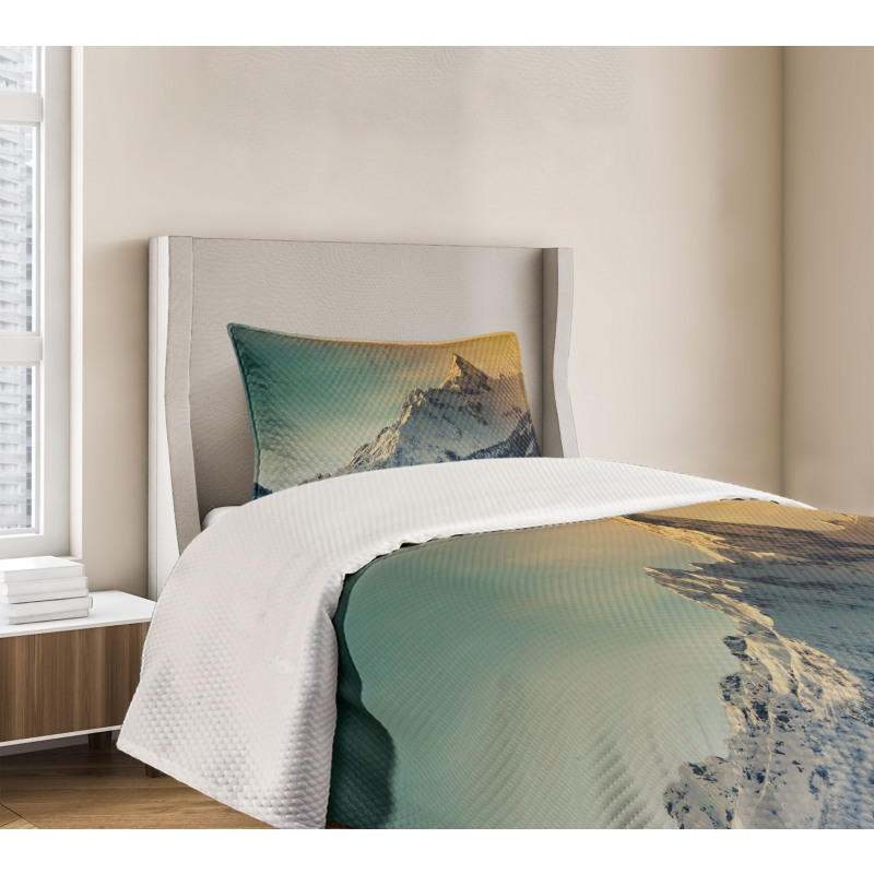 Winter Landscape Panorama Bedspread Set