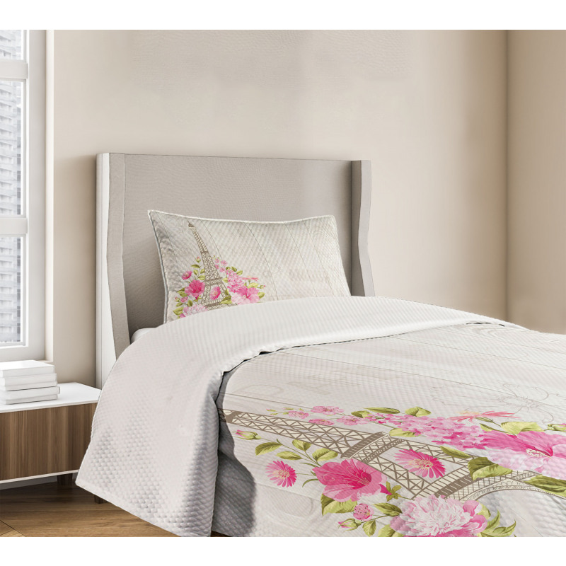 Spring Blossoming Flowers Bedspread Set