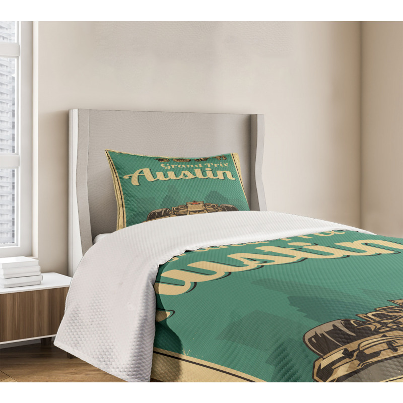 Grand Prix Texas Racing Car Bedspread Set