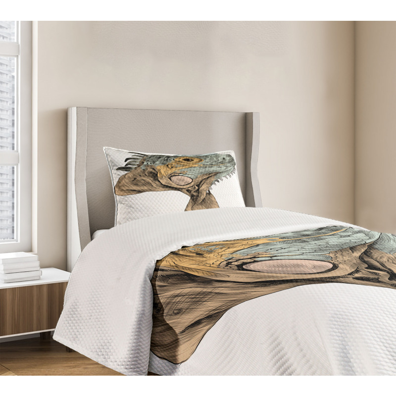 Animal Portrait Flappy Neck Bedspread Set