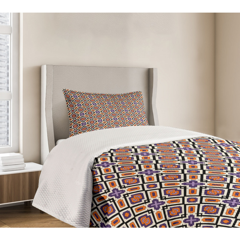 Composition of Shapes Bedspread Set