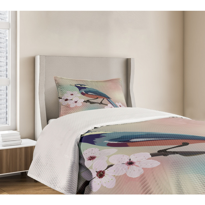 Sparrow Perching Bedspread Set