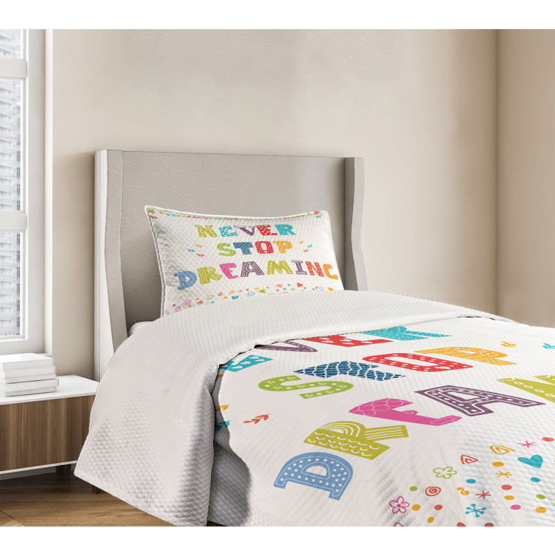 Assortment of Childish Motifs Bedspread Set