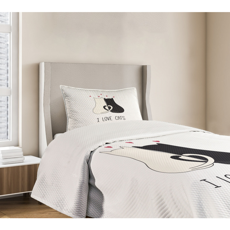 Ideal for Cat Lovers Cuddle Bedspread Set