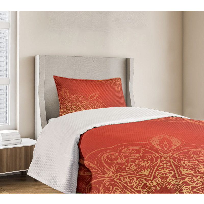 Radiant Romantic Design Bedspread Set