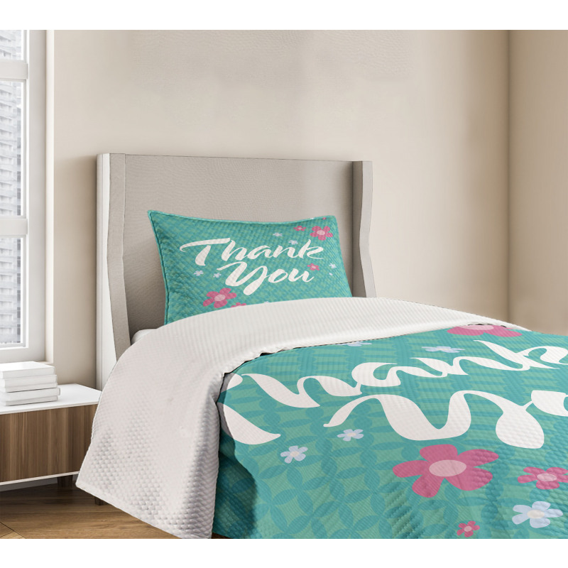 Flowers Design Bedspread Set