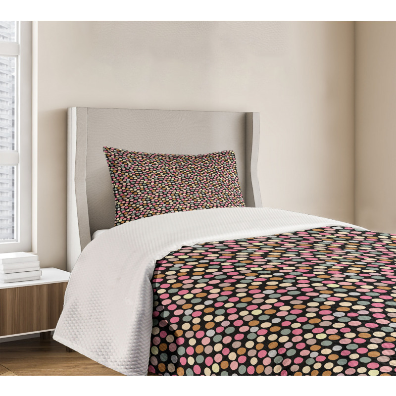 Hand-Painted Style Spots Bedspread Set