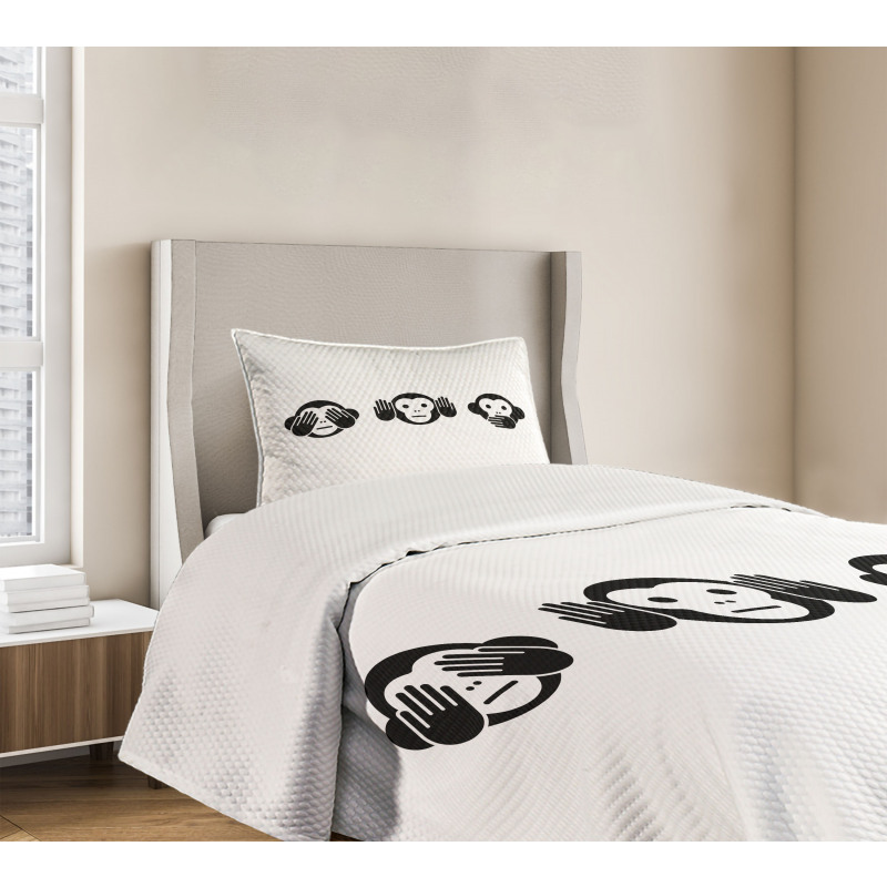 Simple Animal Graphic Bedspread Set