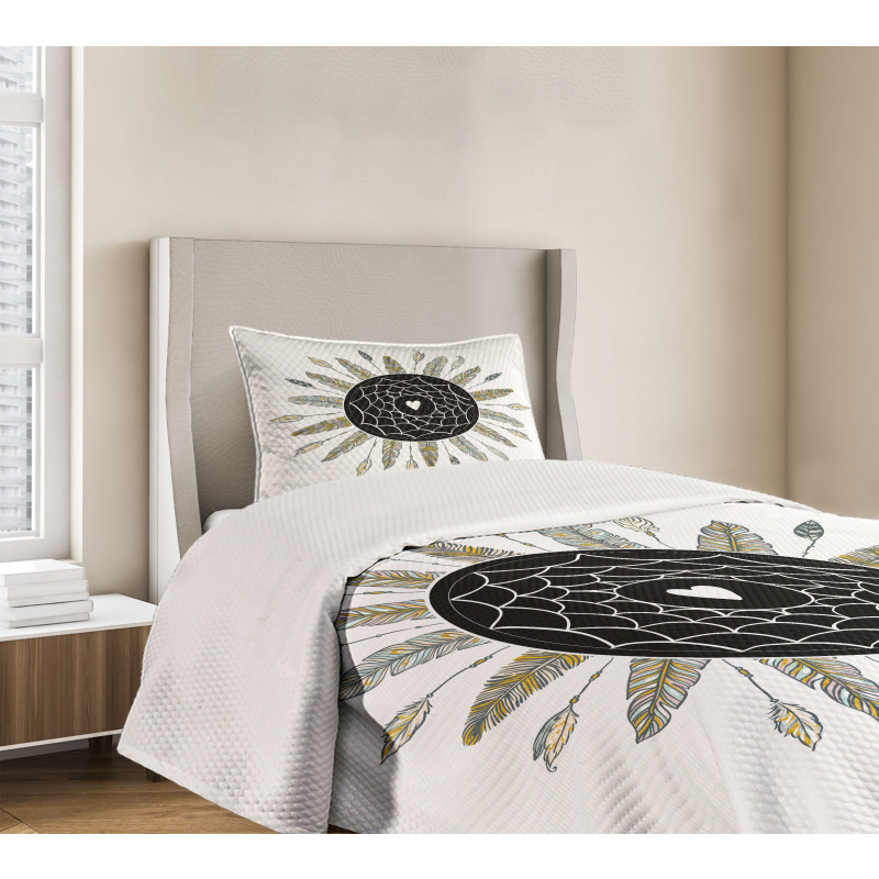 Dream Catcher with a Heart Bedspread Set