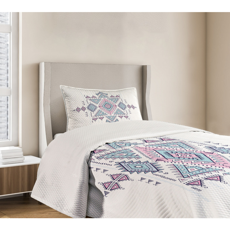 Geometric Tattoo Art Bedspread Set