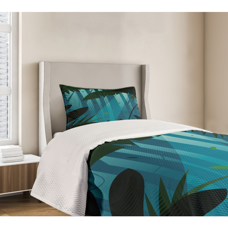 Lush Forest Leaves Bedspread Set