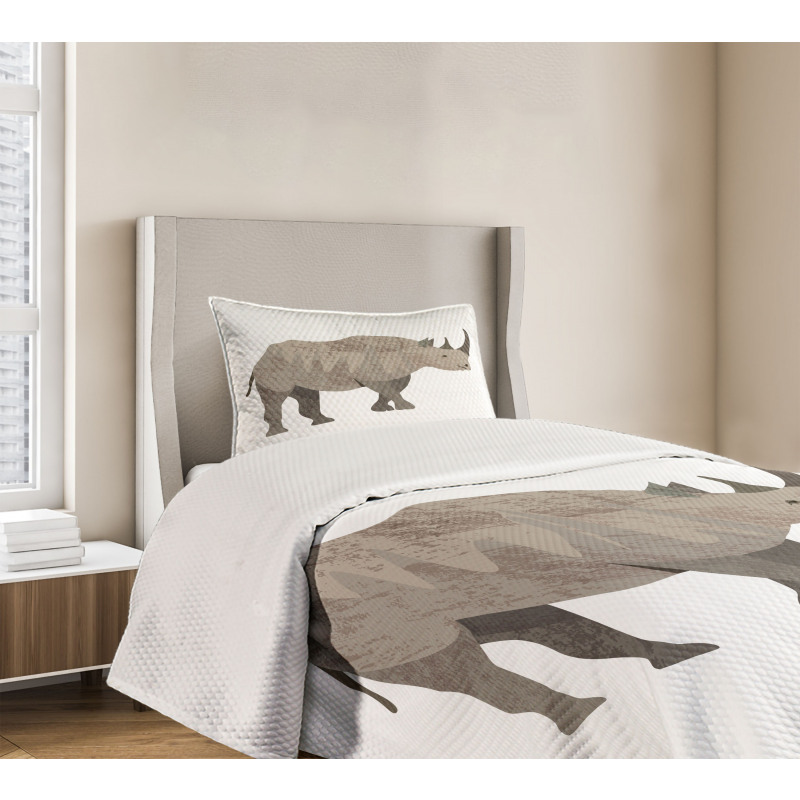 Herbivore Animal Monochrome Bedspread Set