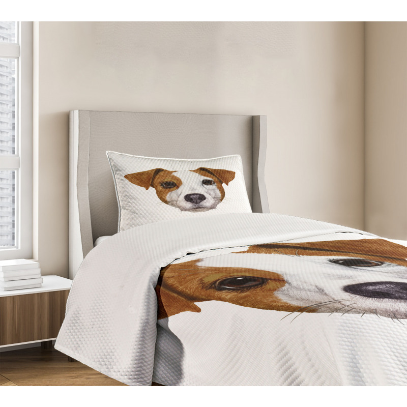 Hand Drawn Dog Animal Bedspread Set