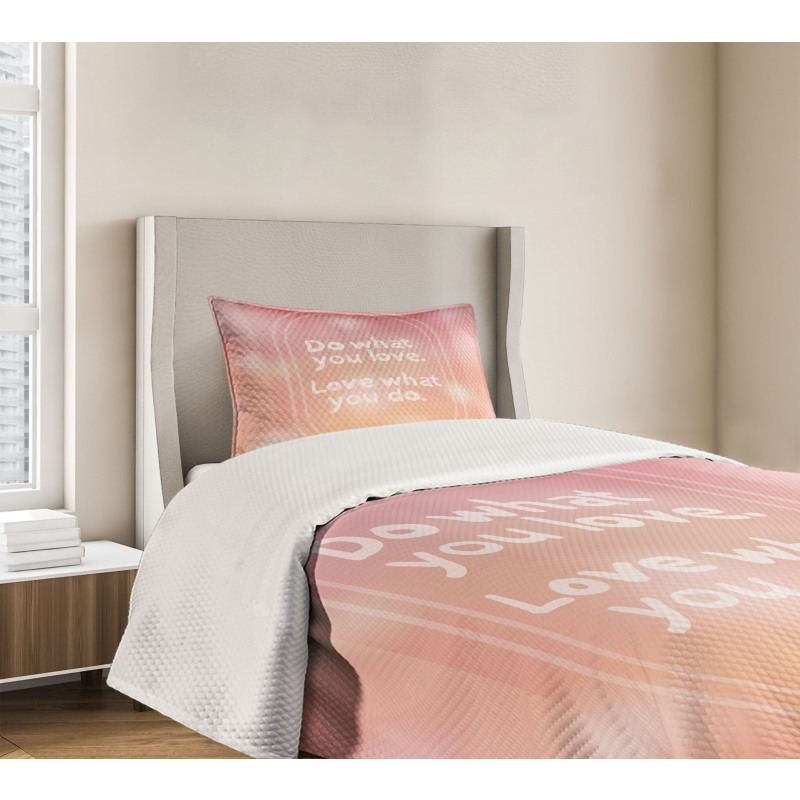 Pastel Colored Bokeh Effect Bedspread Set