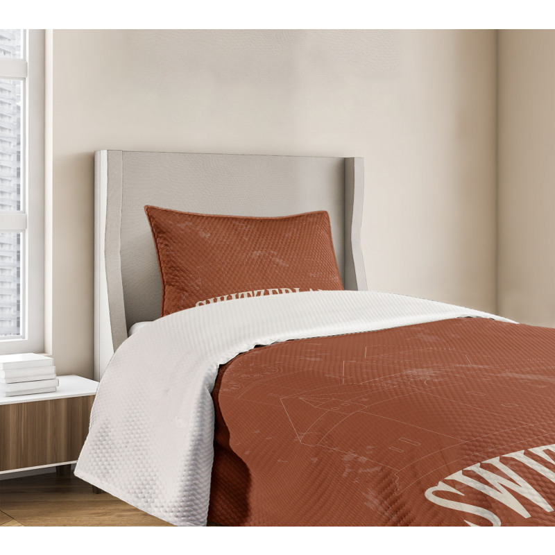 Outline Classic Design Bedspread Set