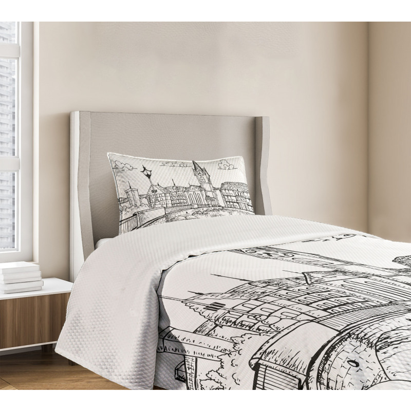 Sketch Style Zurich Bedspread Set