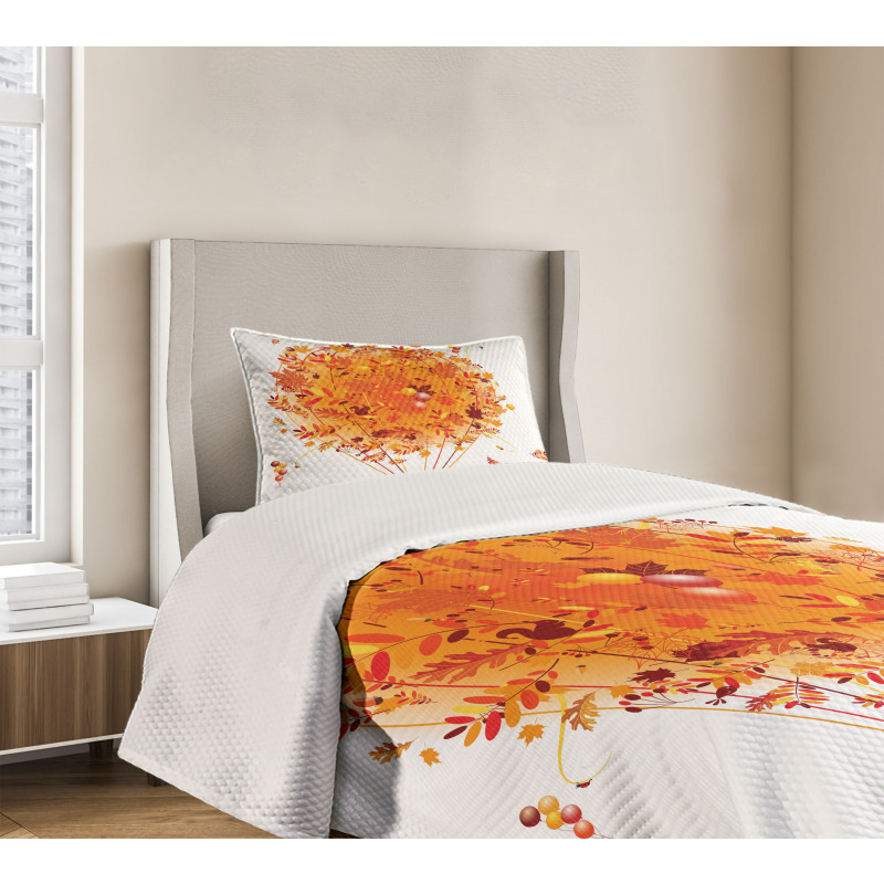 Autumn Concept Air Balloon Bedspread Set