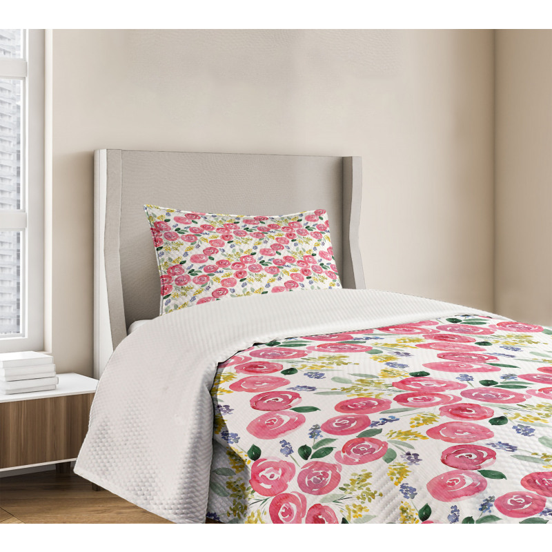 Fine Art Style Spring Flora Bedspread Set