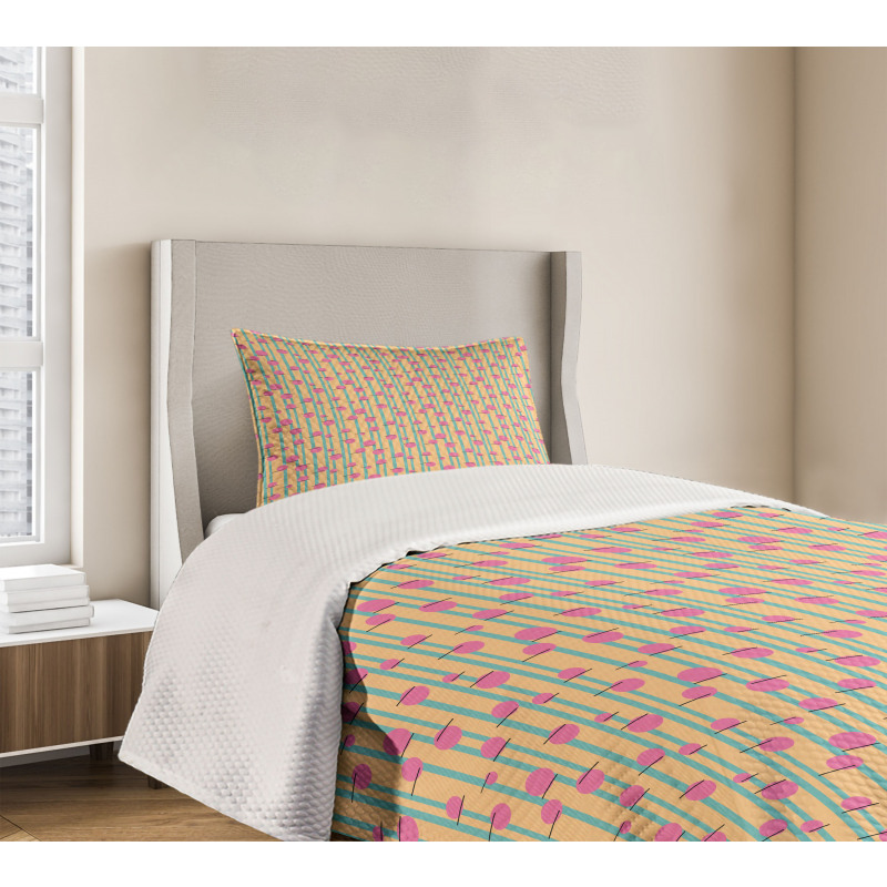 Vertical Lines Bedspread Set