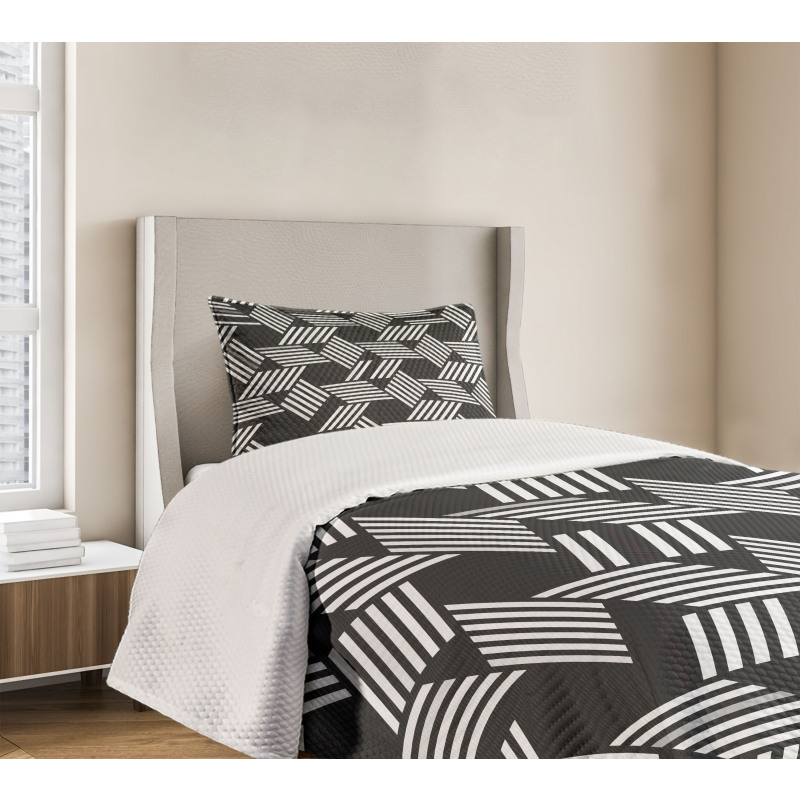 Geometric Irregular Bedspread Set