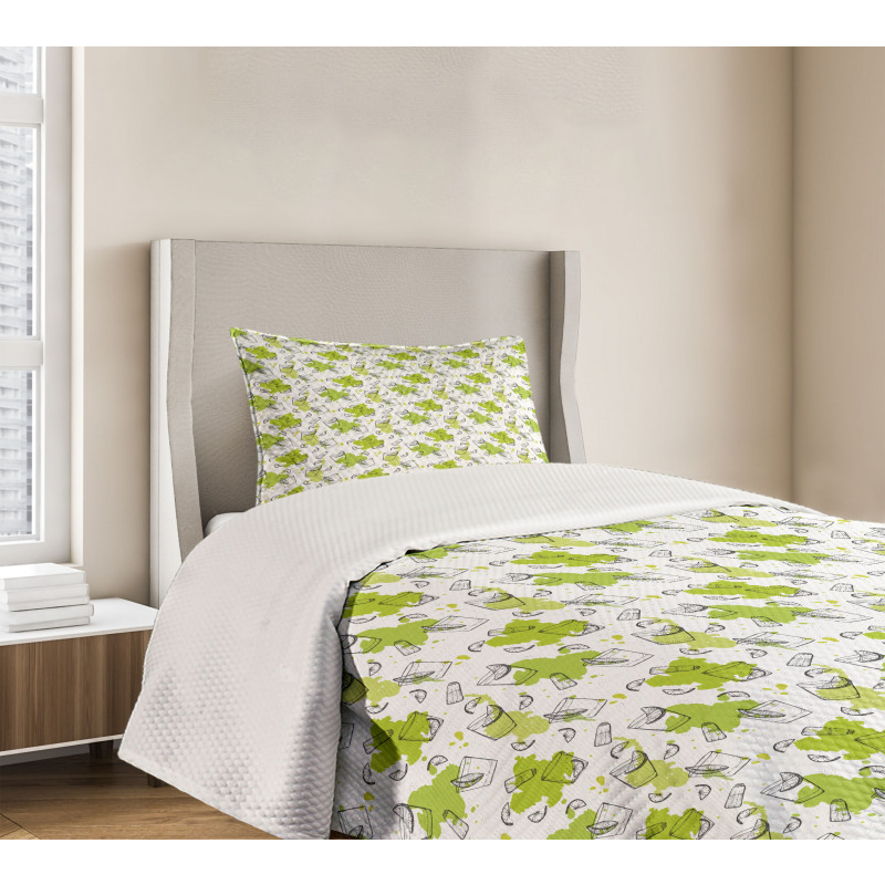 Lemon Slices Salt Shaker Bedspread Set