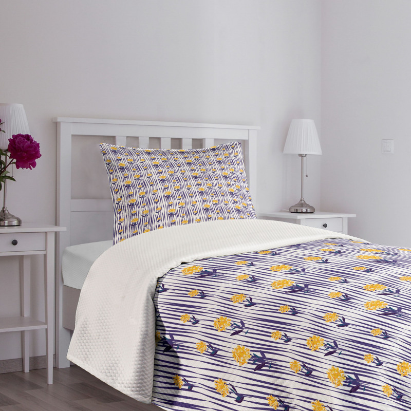 Chrysanthemum Pattern Bedspread Set