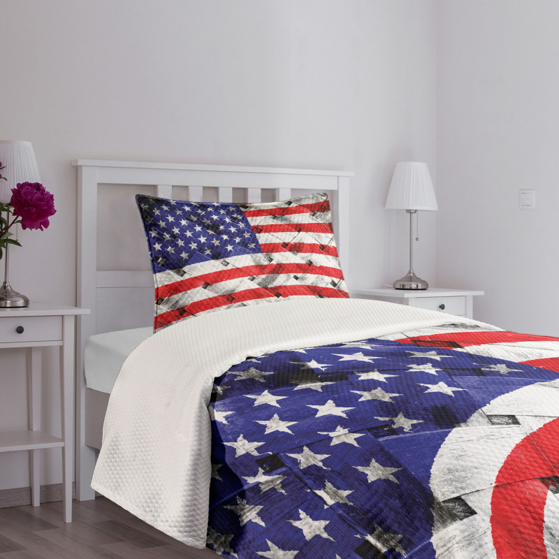 Fourth of July Day National Bedspread Set