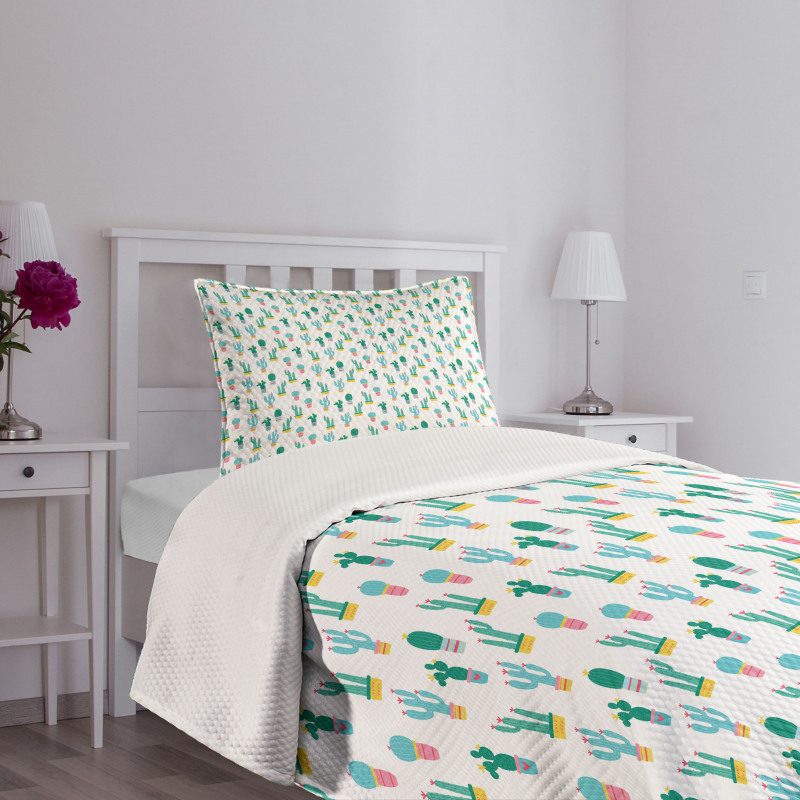 Prickle Plant in Pots Bedspread Set