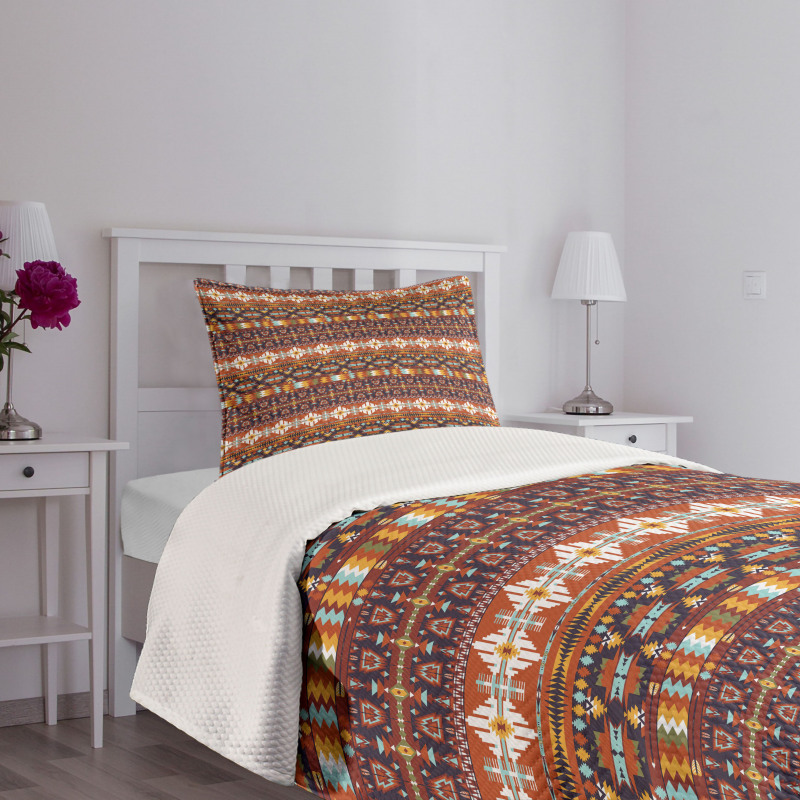 Aztec Style Arrow Bedspread Set