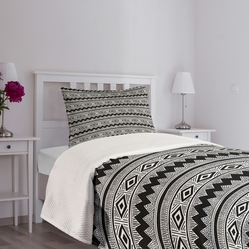 Zİgzags Native Details Bedspread Set