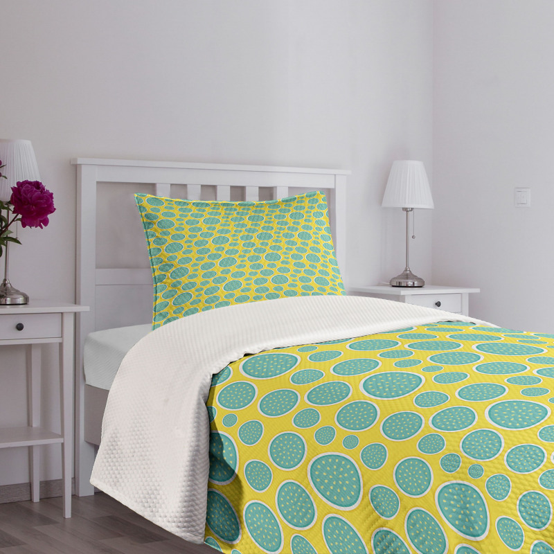 Abstract Halved Watermelons Bedspread Set